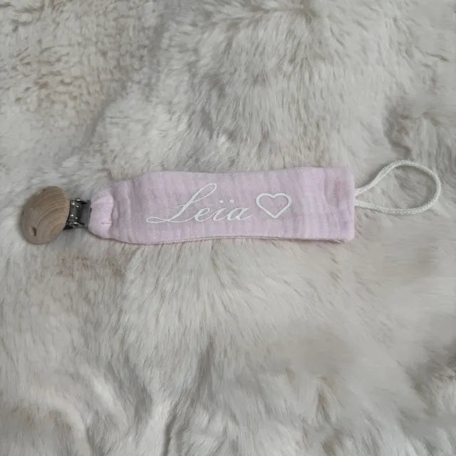 Attache-tétine en gaze de coton