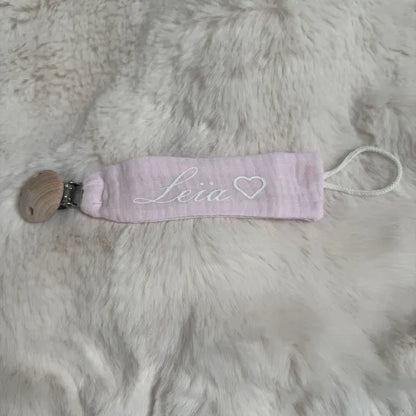 Attache-tétine en gaze de coton
