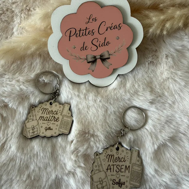 Porte-clé en bois personnalisé