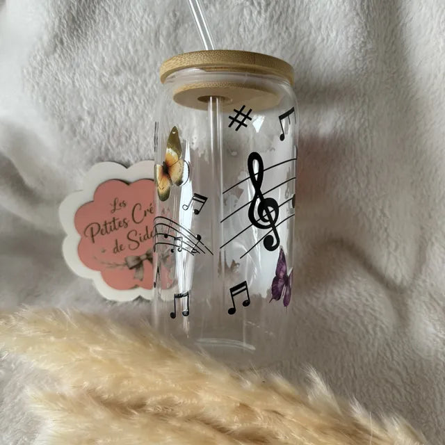 Verre papillon musical